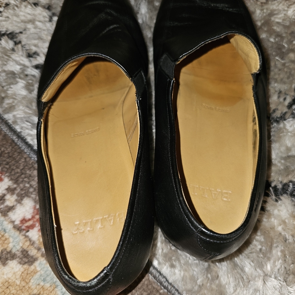 BALLY 'Thor' Gorgeous Black Slipons Loafers Dress Casual Formal US 9.5D SUPER! - Picture 7 of 9